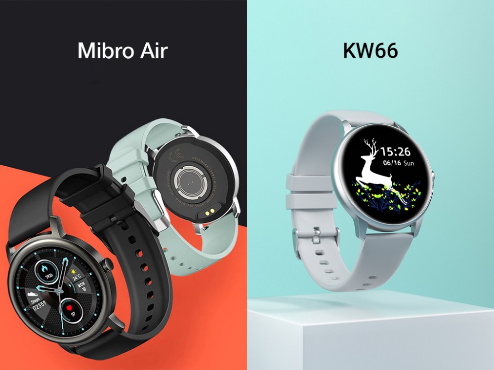 مقایسه ساعت‌های Mibro Air و Imilab KW66